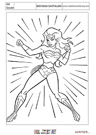 wonder-woman boyama sayfaları